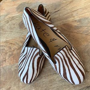 Kate and Mel leather animal print flats